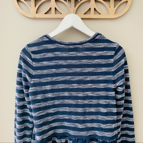 Postmark by Anthro. Striped Long Sleeve Top Blue Sz Small - Picture 7 of 8